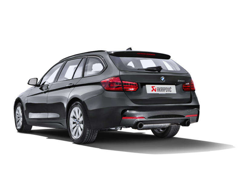 Akrapovic 16-17 BMW 340i (F30 F31) Evolution Line Cat Back (SS) w/ Carbon Tips (Req. Link Pipe) - Burkken Auto Parts