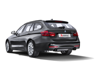 Akrapovic 16-17 BMW 340i (F30 F31) Evolution Line Cat Back (SS) w/ Carbon Tips (Req. Link Pipe) - Burkken Auto Parts