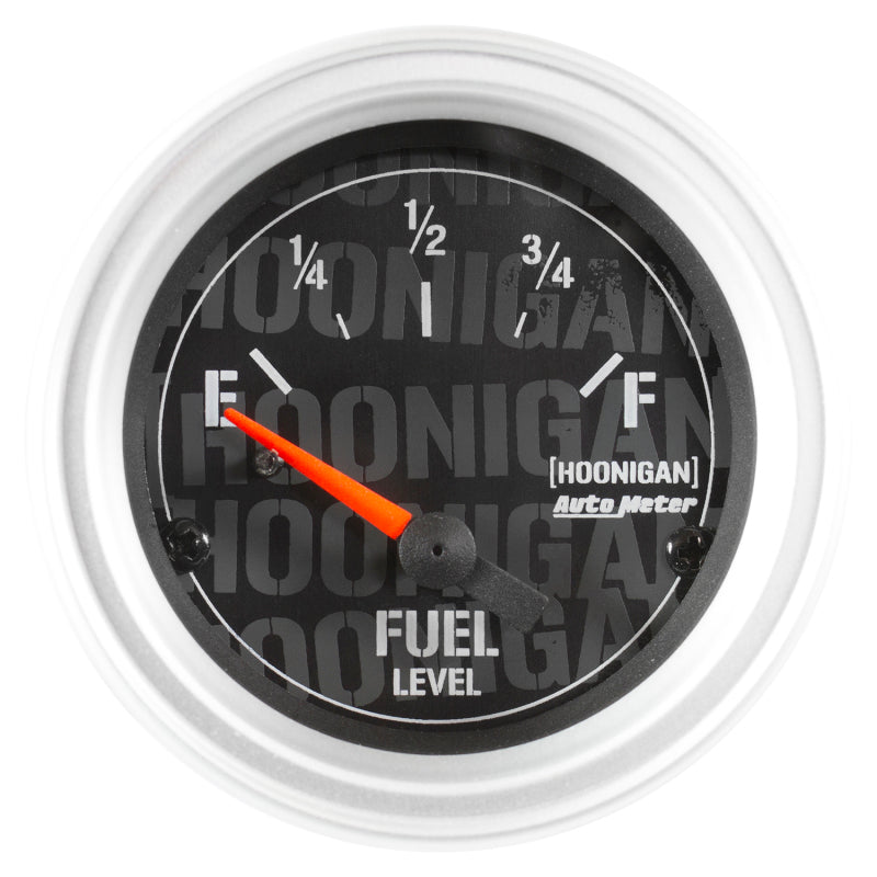 Autometer Hoonigan 52mm 24 Ohm Empty 33 Ohm Full Electronic Fuel Level Gauge - Burkken Auto Parts