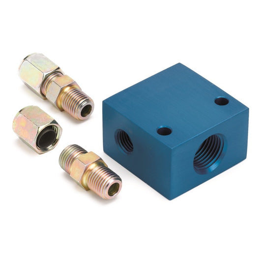 Autometer Temperature Manifofld Adaptor for 3/8 O.D. Tubing - Burkken Auto Parts