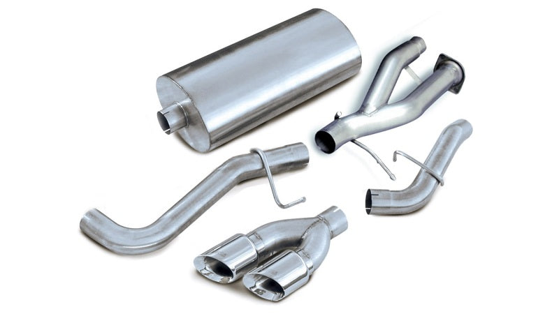 Corsa 2003-2006 Cadillac Escalade ESV 6.0L V8 Polished Sport Cat-Back Exhaust - Burkken Auto Parts