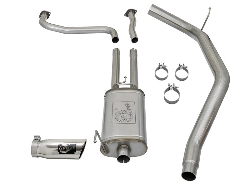 aFe MACH Force-Xp 2-1/2in Cat-Back Exhaust System w/ Polished Tip 16-17 Nissan Titan XD V8 5.6L - Burkken Auto Parts