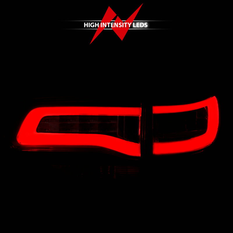 ANZO 2014-2016 Jeep Grand Cherokee LED Taillights Red/Clear - Burkken Auto Parts