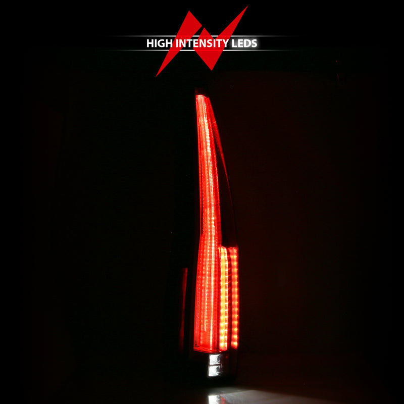 ANZO 2007-2014 Chevrolet Tahoe Led Taillights Red/Clear - Burkken Auto Parts