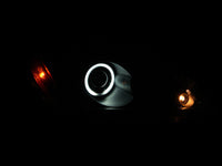 ANZO 2004-2007 Mitsubishi Lancer Projector Headlights w/ Halo Black (CCFL) - Burkken Auto Parts