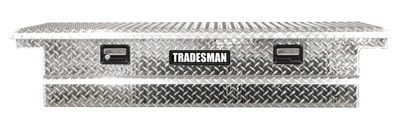 Tradesman Aluminum Single Lid HD 28 Cross Bed Low-Profile Truck Tool Box (72in.) - Brite - Burkken Auto Parts
