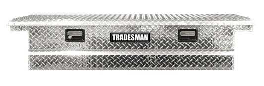 Tradesman Aluminum Single Lid HD 28 Cross Bed Low-Profile Truck Tool Box (72in.) - Brite - Burkken Auto Parts