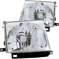 ANZO 1997-2000 Toyota Tacoma Crystal Headlights Chrome - Burkken Auto Parts