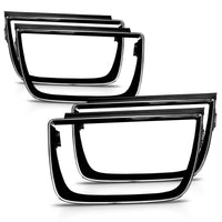 ANZO 2010-2013 Chevrolet Camaro Taillight Bezels - 4pc Gloss Black - Burkken Auto Parts