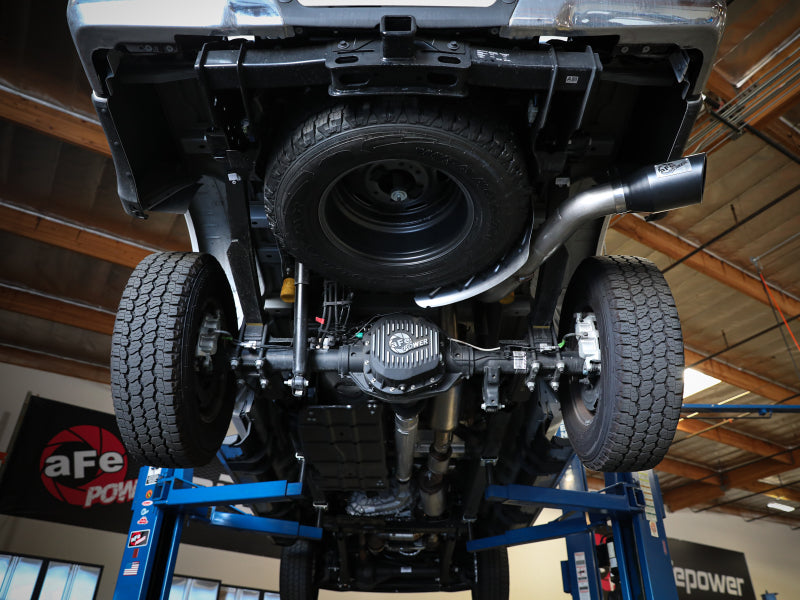 aFe Apollo GT Series 3-1/2in 409 SS Axle-Back Exhaust 17-20 Ford F-250/F-350 6.2/7.3L w/ Black Tips - Burkken Auto Parts