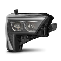 AlphaRex 22-23 Toyota Tundra LUXX-Series Headlights Black w/White DRL - Req 810029 OR 810030 - Burkken Auto Parts