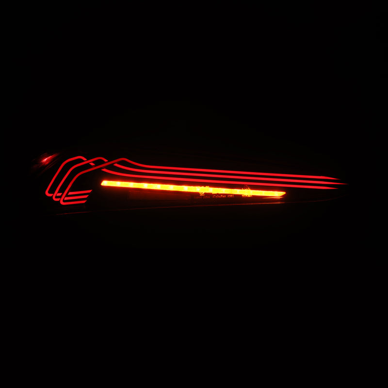 AlphaRex 20-24 Toyota Supra LUXX-Series Laser Style LED Tail Lights Black - Burkken Auto Parts