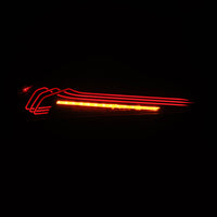 AlphaRex 20-24 Toyota Supra LUXX-Series Laser Style LED Tail Lights Black - Burkken Auto Parts