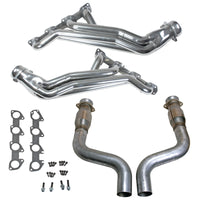 BBK 09-24 Dodge Challenger/Charger 5.7L 1-3/4in Headers w/High Flow Catted Mid Pipe (Silver Ceramic) - Burkken Auto Parts