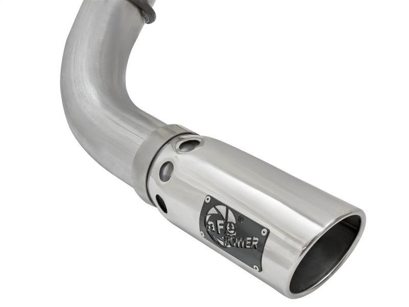 aFe LARGE Bore HD Exhausts 4in DPF-Back SS-409 2016 Nissan Titan XD V8-5.0L CC/SB (td) - Burkken Auto Parts