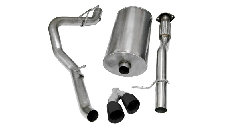 Corsa 2009-2013 Chevrolet Suburban 1500 5.3L V8 Black Sport Cat-Back Exhaust - Burkken Auto Parts