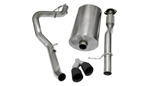 Corsa 2009-2013 Chevrolet Suburban 1500 5.3L V8 Black Sport Cat-Back Exhaust - Burkken Auto Parts