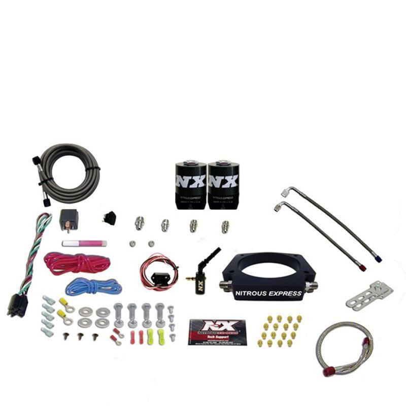 Nitrous Express 2014+ GM 6.2L Truck Nitrous Plate Kit (35-300HP) w/o Bottle - Burkken Auto Parts