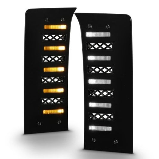 ANZO 22-24 Toyota Tundra (w/Factory LED Refl. & OE Bumper) Z-Series Full LED DRL Vent Lights - Pair - Burkken Auto Parts