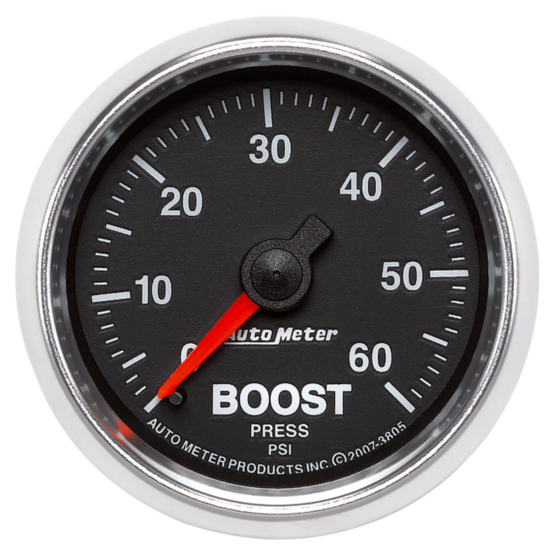 Autometer GS 52mm 0-60 psi Mechanical Boost Gauge - Burkken Auto Parts