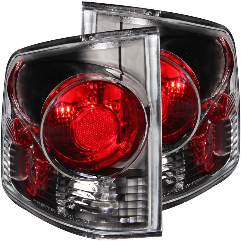 ANZO 1995-2005 Chevrolet S-10 Taillights Black 3D Style - Burkken Auto Parts