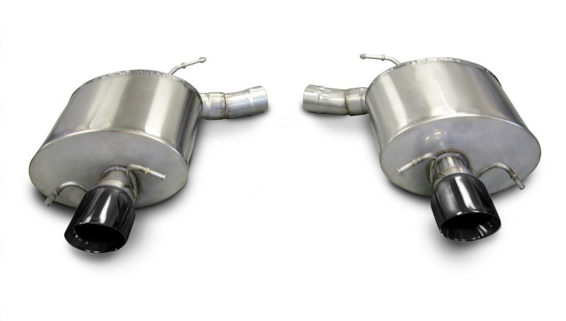 Corsa 2009-2014 Cadillac CTS Sedan V 6.2L V8 Black Sport Axle-Back Exhaust - Burkken Auto Parts