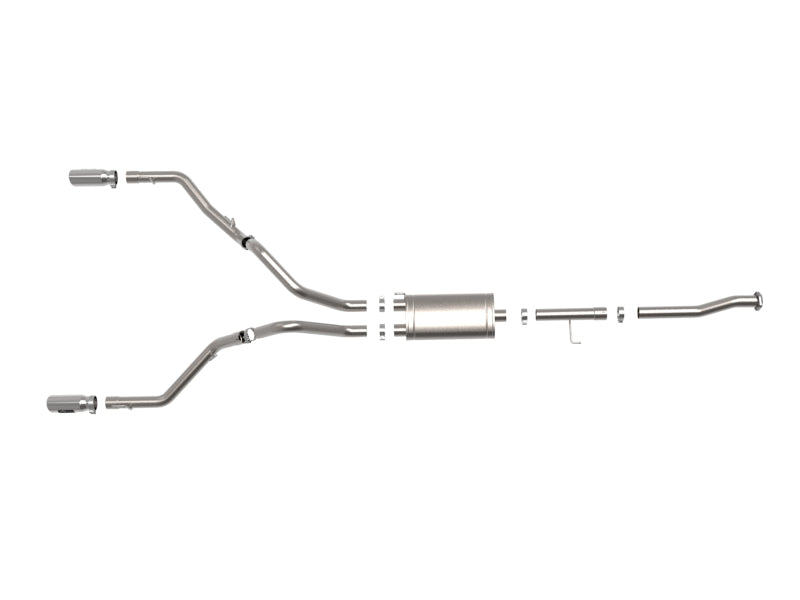 aFe Vulcan Series 3in 304SS Cat-Back w/ Polished Tips 15-20 Ford F-150 V6 2.7L/35L(tt) / V8 5.0L - Burkken Auto Parts