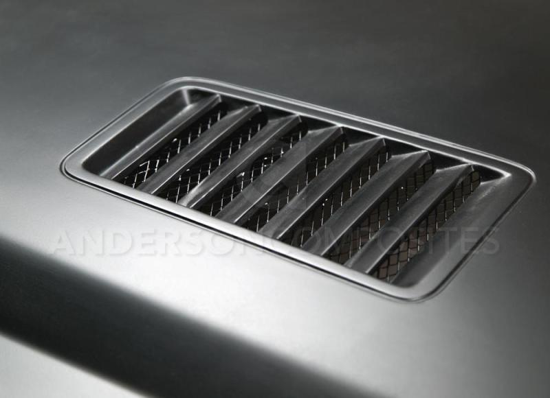 Anderson Composites 2015-2017 Ford Mustang (Excl. GT350/GT350R) Super Snake Style Hood Fiberglass - Burkken Auto Parts