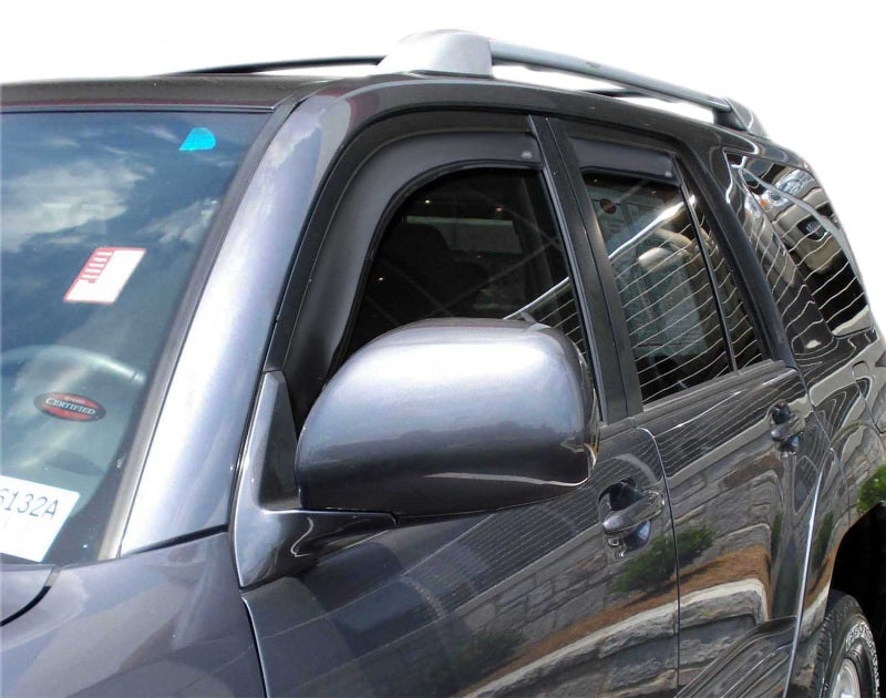 AVS 03-09 Toyota 4Runner Ventvisor In-Channel Front & Rear Window Deflectors 4pc - Smoke - Burkken Auto Parts
