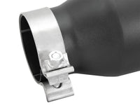 aFe Power Gas Exhaust Tip Black- 3 in In x 4.5 out X 9 in Long Bolt On (Black) - Burkken Auto Parts