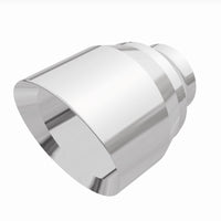 MagnaFlow Tip Stainless Double Wall Round Single Outlet Polished 4.5in DIA 2.5in Inlet 5.75in Length - Burkken Auto Parts