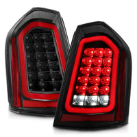 ANZO 11-14 Chrysler 300 LED Taillights Black w/ Sequential - Burkken Auto Parts