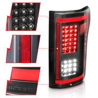 ANZO 15-17 Ford F-150 LED Taillights Black w/ Sequential - Burkken Auto Parts