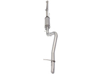aFe MACHForce XP 2-1/2in SS-409 Cat-Back Exhausts w/ 18in Muffler 07-17 Jeep Wrangler V6-3.6L - Burkken Auto Parts