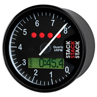 Autometer Stack Display Tachometer 0-8K RPM - Black - Burkken Auto Parts
