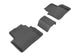 3D MAXpider 16-20 Honda Civic Kagu 2nd Row Floormats - Black - Burkken Auto Parts