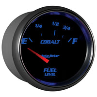 AutoMeter Gauge Fuel Level 2-5/8in. 73 Ohm(e) to 10 Ohm(f) Elec Cobalt - Burkken Auto Parts