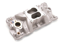 Edelbrock Manifold SBC 23-Degree Marine RPM 1955-1986 w/ Brass - Burkken Auto Parts
