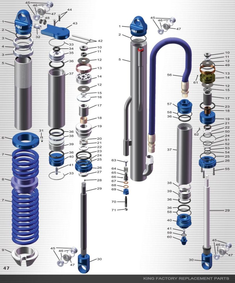 King Shocks Pr 2.5 X 18 Smoothie Hose Reservoir - Burkken Auto Parts