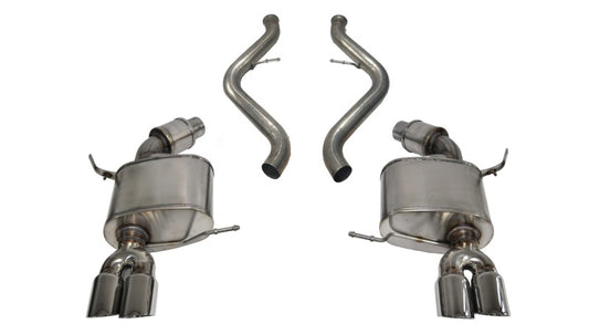 Corsa 2008-2012 BMW M3 Convertible E93 Polished Sport Cat-Back Exhaust - Burkken Auto Parts
