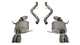 Corsa 2008-2012 BMW M3 Convertible E93 Polished Sport Cat-Back Exhaust - Burkken Auto Parts