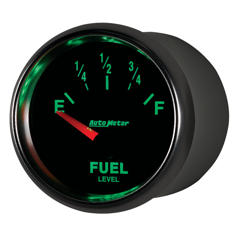 AutoMeter Gauge Fuel Level 2-1/16in. 240 Ohm(e) to 33 Ohm(f) Elec Gs - Burkken Auto Parts