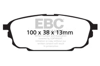 EBC 01-04 Mazda Protege 2.0 (Rear Rotors) Redstuff Rear Brake Pads - Burkken Auto Parts