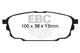 EBC 01-04 Mazda Protege 2.0 (Rear Rotors) Redstuff Rear Brake Pads - Burkken Auto Parts