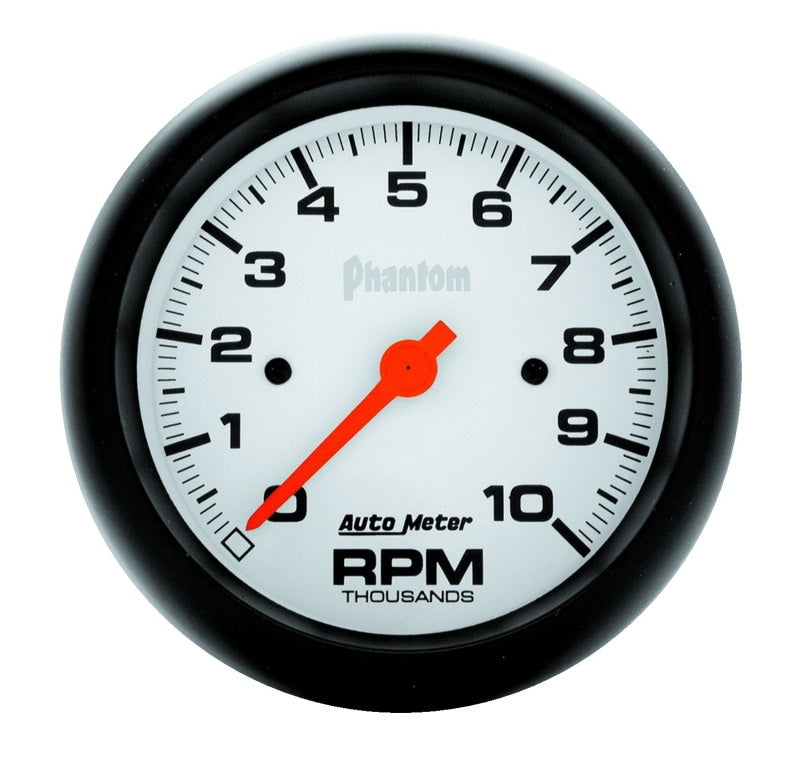 Autometer Phantom 3-3/8in 10000 PRM In-Dash Single Range Tachometer - Burkken Auto Parts