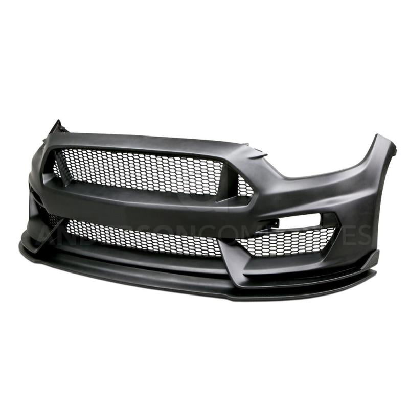 Anderson Composites 15-16 Ford Mustang GT350 Style Fiberglass Front Bumper w/ Front Lip - Burkken Auto Parts