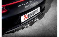 Akrapovic 16-17 Porsche 911 Carrera S/4/4S/GTS (991.2) Rear Carbon Fiber Diffuser - Matte - Burkken Auto Parts
