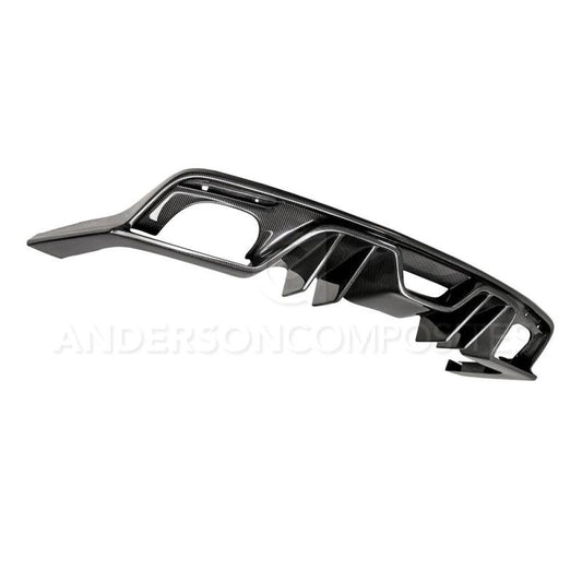 Anderson Composites 15-17 Ford Mustang Type-AR Rear Diffuser Quad Tip - Burkken Auto Parts
