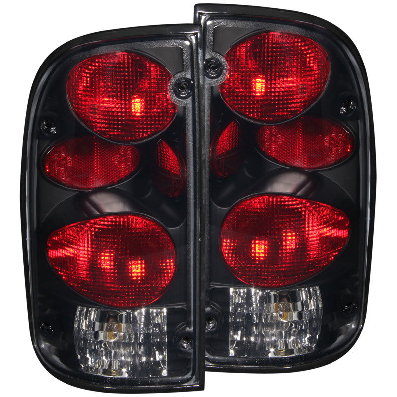 ANZO 1995-2000 Toyota Tacoma Taillights Dark Smoke G2 - Burkken Auto Parts