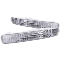ANZO 1996-1997 Honda Accord Euro Parking Lights Chrome - Burkken Auto Parts